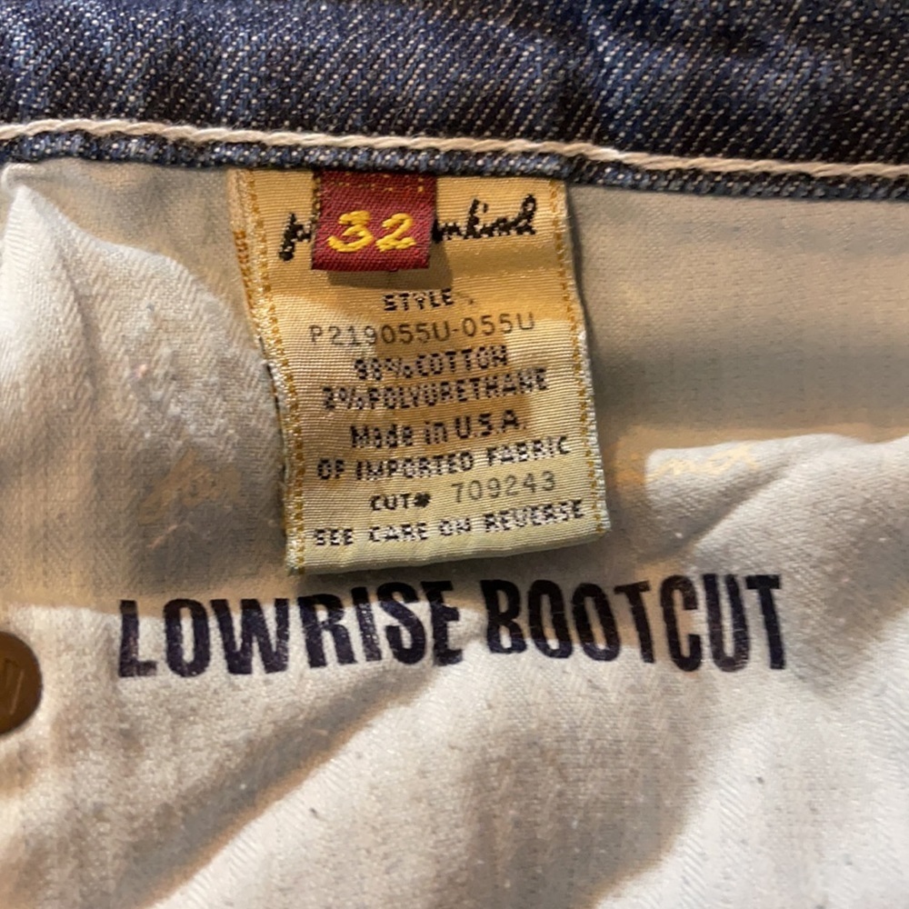 7 For All Mankind 7Fam Low Rise Boot Cut Medium Wash Blue Jeans Size 32 - Picture 16 of 16